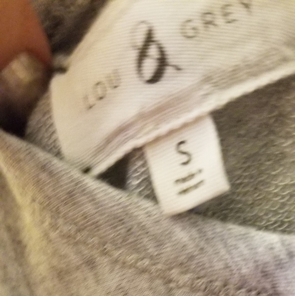 ^Lou & Grey Dropwaist gray tshirt dress small - Picture 7 of 7